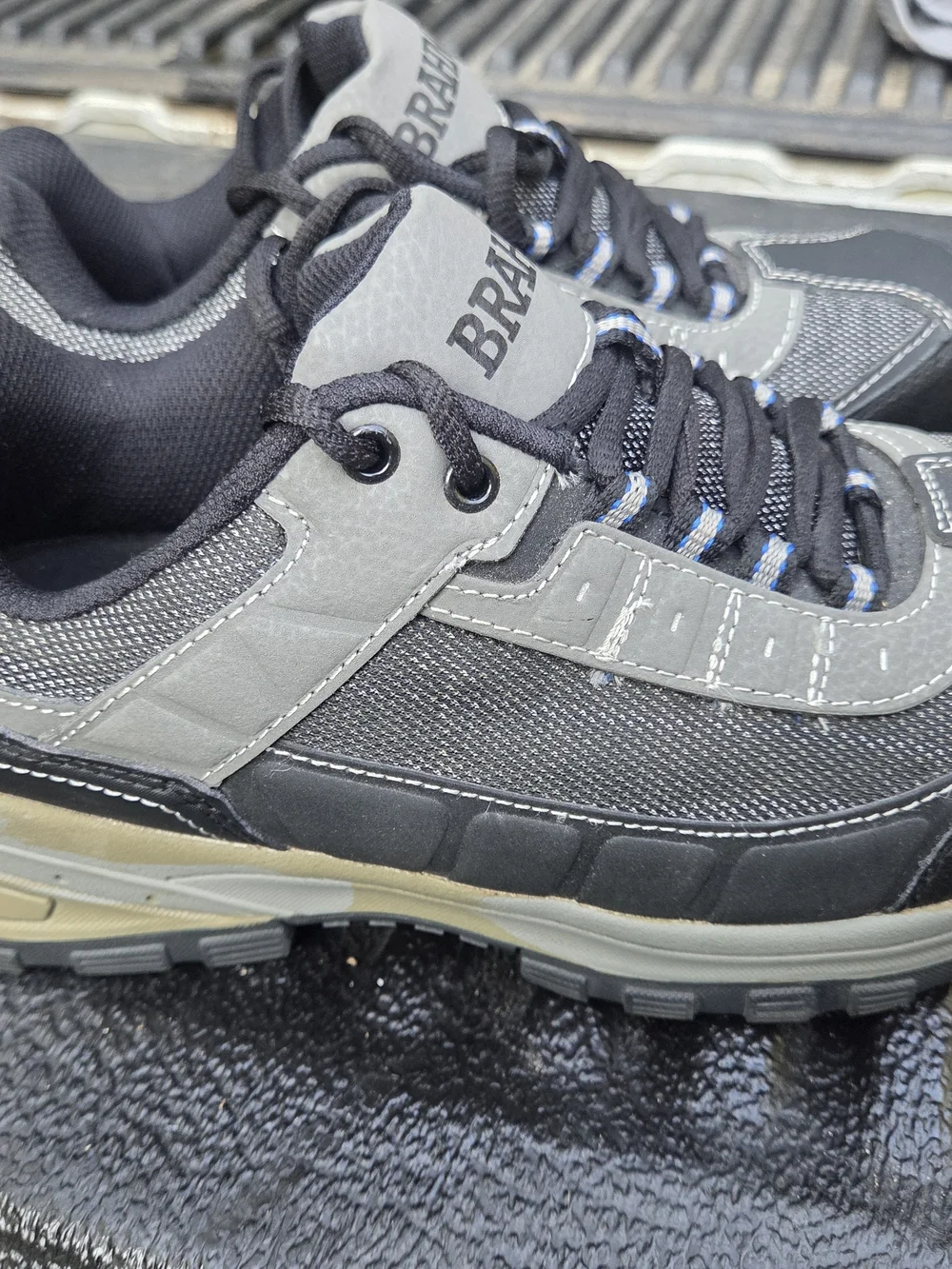 Brahma Men's Gray Steel Toed Work Sneakers